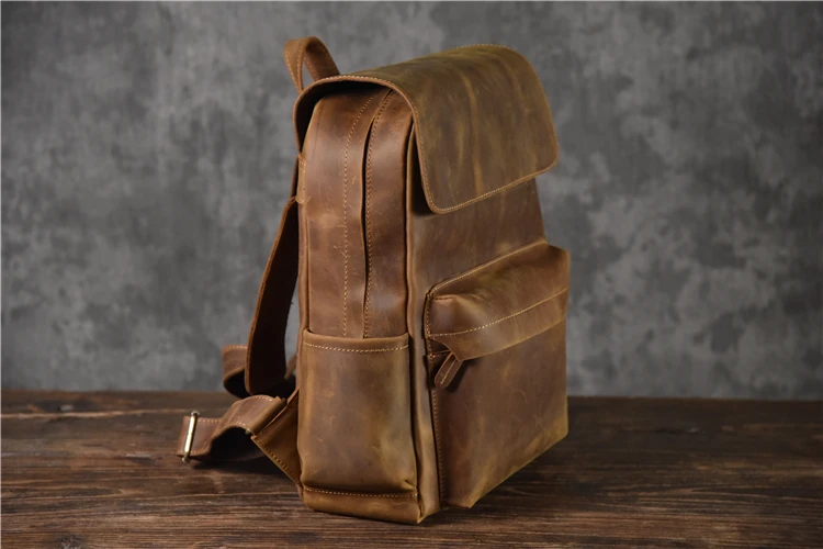 Marca designer de couro genuíno dos homens