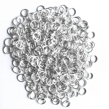 

500pcs Sterling Silver Open Jump Ring Silver Components DIY Jewelry 925 silver findings opening rings jewelry making supplies