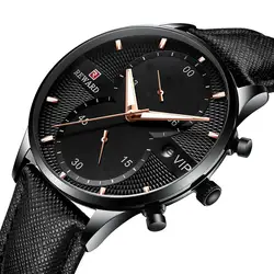 Модные мужские спортивные кварцевые часы премиум-класса, водонепроницаемые часы-хронограф дат, мужские часы Horloges Mannen