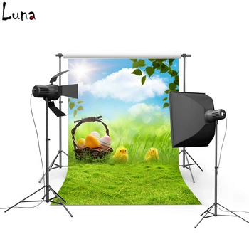 

MEHOFOTO Happy Easter Vinyl Photography Background For Baby Colorful Egg New Fabric Flannel Backdrop For photo studio 027