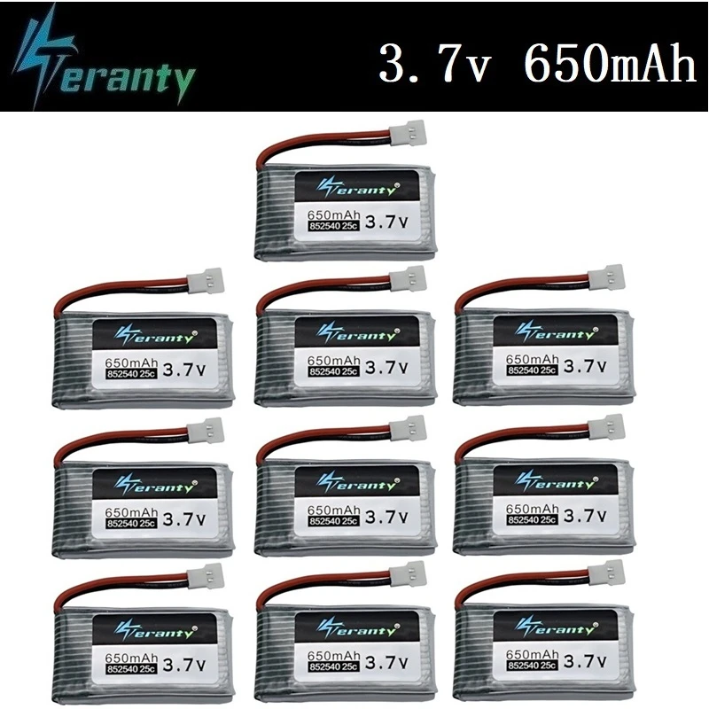 3 7 V 650mAh lipo батарея для Syma X5 X5C X5C-1 X5SC X5SW X6SW H9D H5C M68 FY550 HJ818 HJ819 L15FW RC Drone 10 шт | Игрушки и