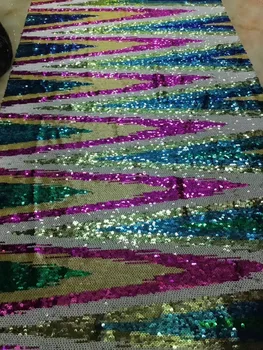 

shinning embroidered tull net lace fabric african tulle mesh fabric with sequins David-91403 for wedding dress