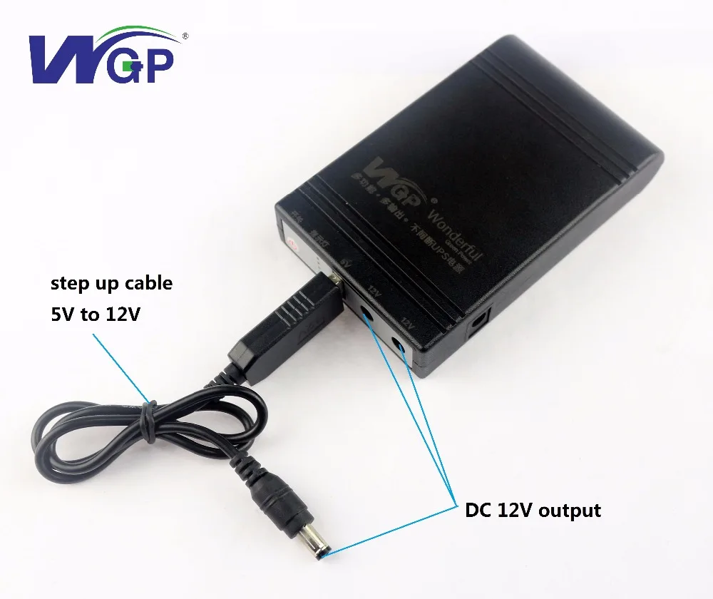 

Free custom logo power bank 5V 12V 12V 4400mAh emergency backup battery with 12V convertor cable