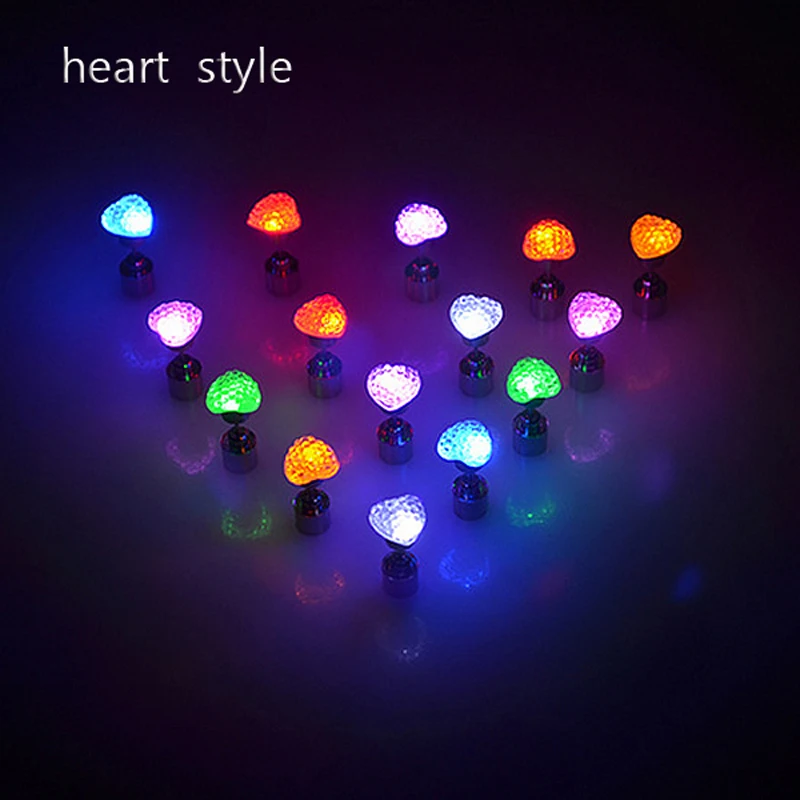 

1 pair Free Shipping Hot Cool Fashion Light Up LED Bling Earrings Ear Studs Dance Party Accessories Blinking