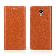 Бизнес Crazy Horse Натуральная кожа чехол для Meizu M5 Примечание/meilan Note5 5.5 «невидимый магнит откидная крышка кожаный чехол