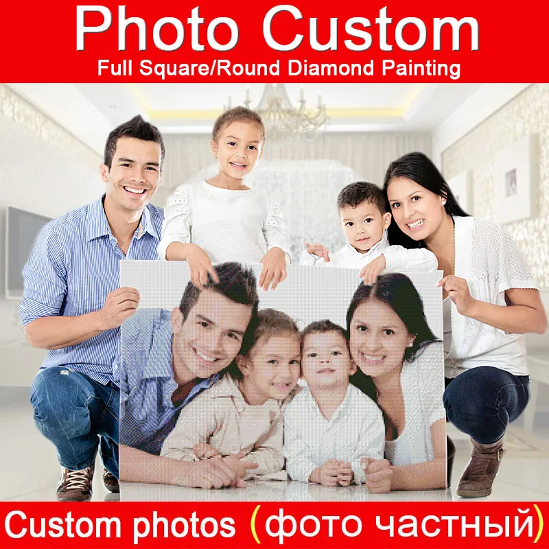 

Photo custom!Private custom!DIY Diamond embroidery 5D diamond Painting Cross Stitch Full Square/Round Rhinestone 5D decor bk