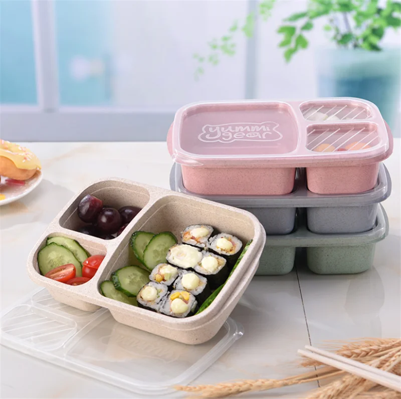

Microwave Bento Lunch Box Picnic Food Fruit Container Storage Box For Kids Adult Dropshipping 2019
