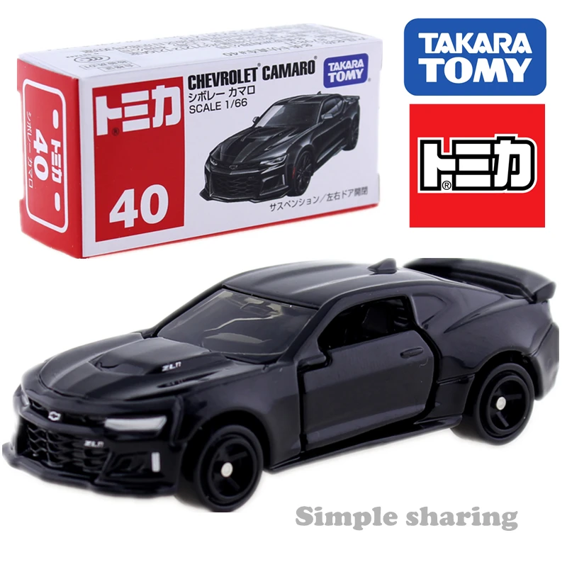 Takara Tomy TOMICA No.40 Chevrolet Camaro Black 1:66 Alien литой набор популярных моделей коллекционные