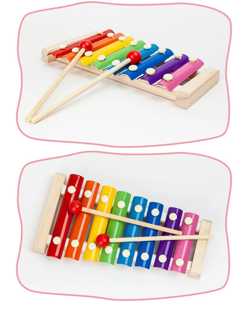 MOTOHOOD Music Instrument Toy Wooden Music Toys For Baby Children Kids Musical Wooden Toys Baby Educational Toys Gifts (5)
