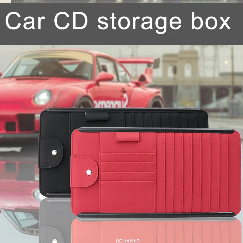 2018 1 Pcs Car CD Storage Box Holder Case Portable Organizer Clip for
