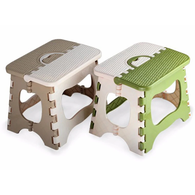 New Plastic Folding Stool Thickening Chair Portable Home Furniture Children Convenient Dining Stool