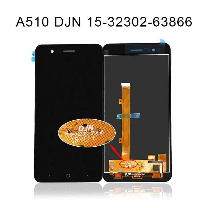 Сенсорный экран для ZTE Blade A510 5 дюймов дигитайзер дисплей бесплатная доставка|display