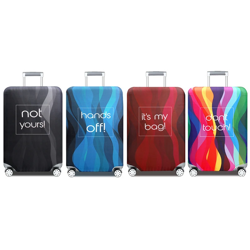 Красочный Узор чемодан Эластичный Защитный чехол на чемодан Чехлы дорожные аксессуары 18 до 32 дюймов дорожная тележка чемодан чехол