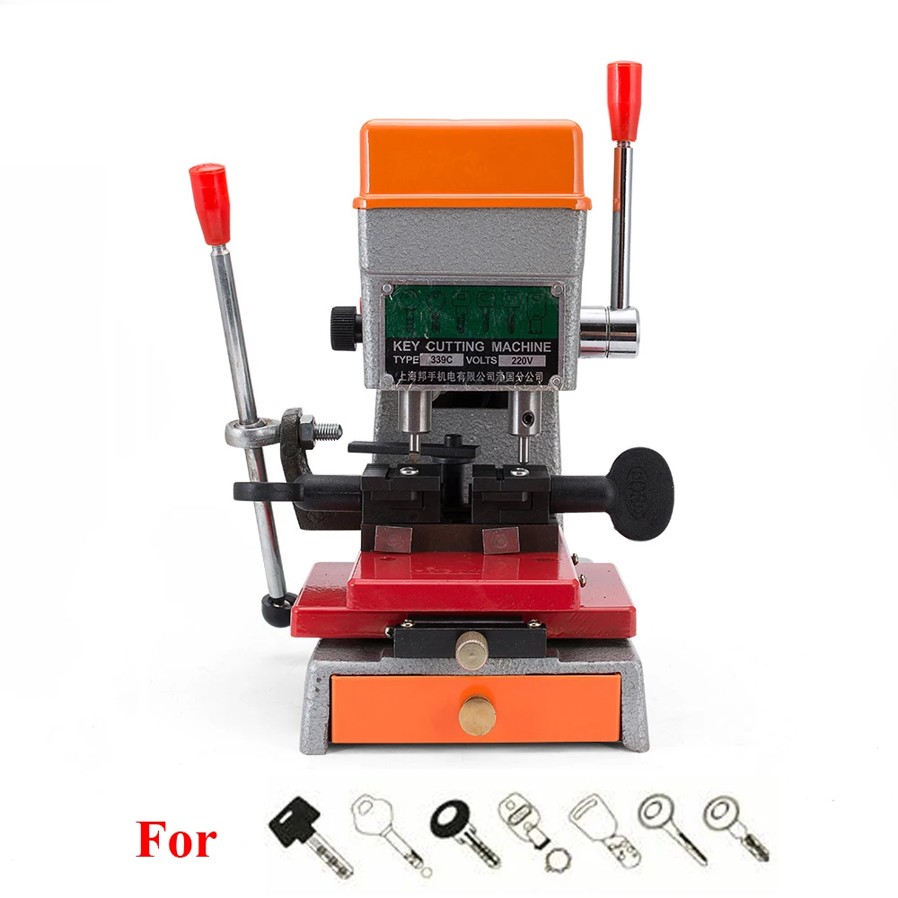 CHKJ Goso Key Duplicating Machine 339C Key Copy Machine Door Key Car 220V Automatic Key Cutting Machine Locksmith Tools