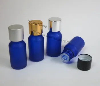 

360 x 10ml Frost Blue Glass Essential Oil Bottle With Aluminum Cap, 10cc Glass Container,Cosmetic Packaging