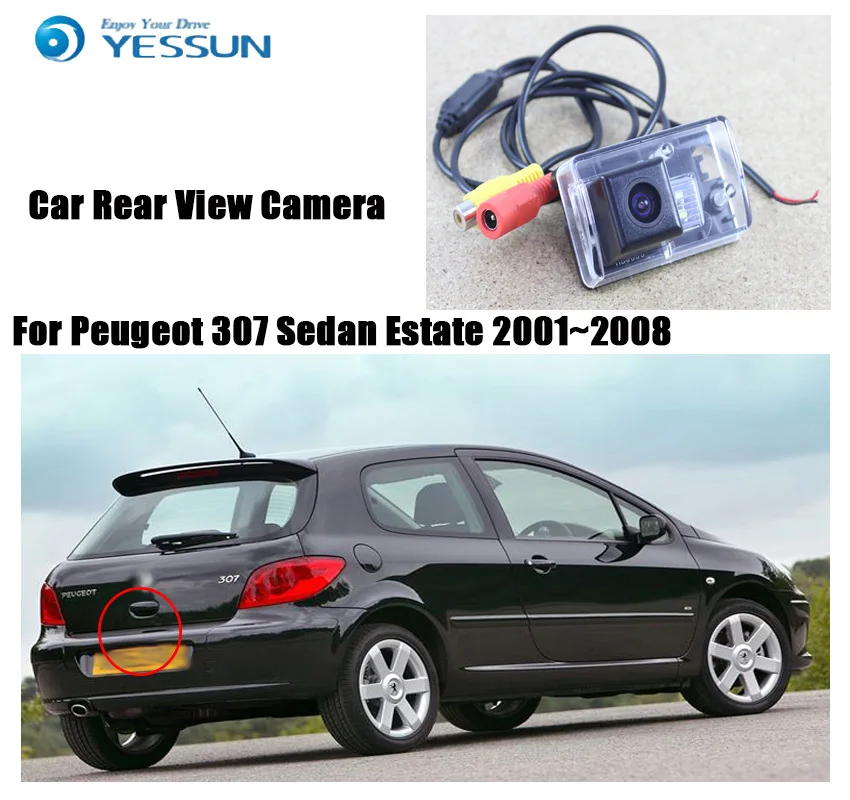 YESSUN для peugeot 307 Sedan Estate 2001~ 2008 заднего вида для автомобиля обратная парковка Высококачественная Водонепроницаемая камера ночного видения