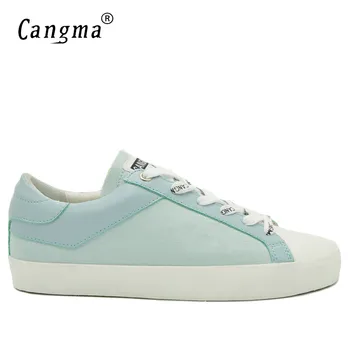 

CANGMA Designer Brand Delicate Canvas Sneakers Men Breathable Mans Blue Shoes Big Size Footwear Handmade Flats Male Shoes