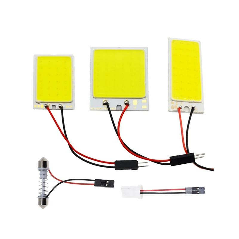 Авто COB Led Купольная лампа светильник 24 36 48 SMD Интерьер автомобиля для чтения