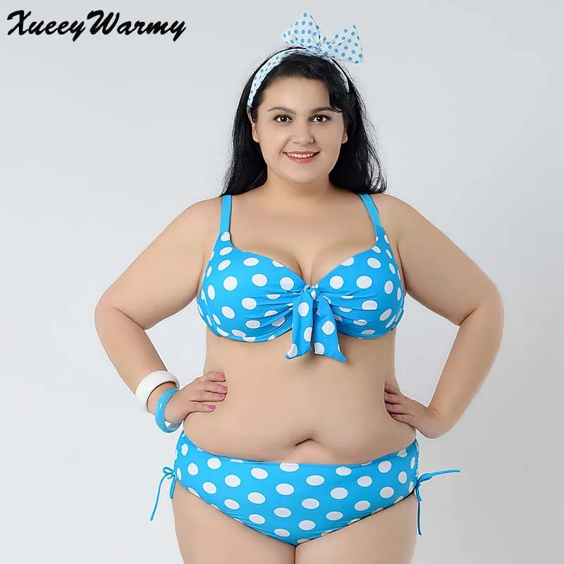 2018 Large Size Bikinis Women Swimwear Female Swimsuit Halter Sexy Big