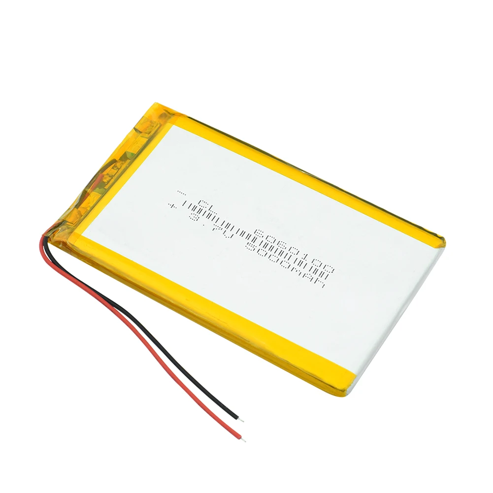 1/2/4 шт. Прочный 6060100 5000mAh 3,7 V литий-полимерные аккумуляторы 3,94x2,36x0,2"(Д x Ш x В) Перезаряжаемые Li-Po Lipolymer Батарея