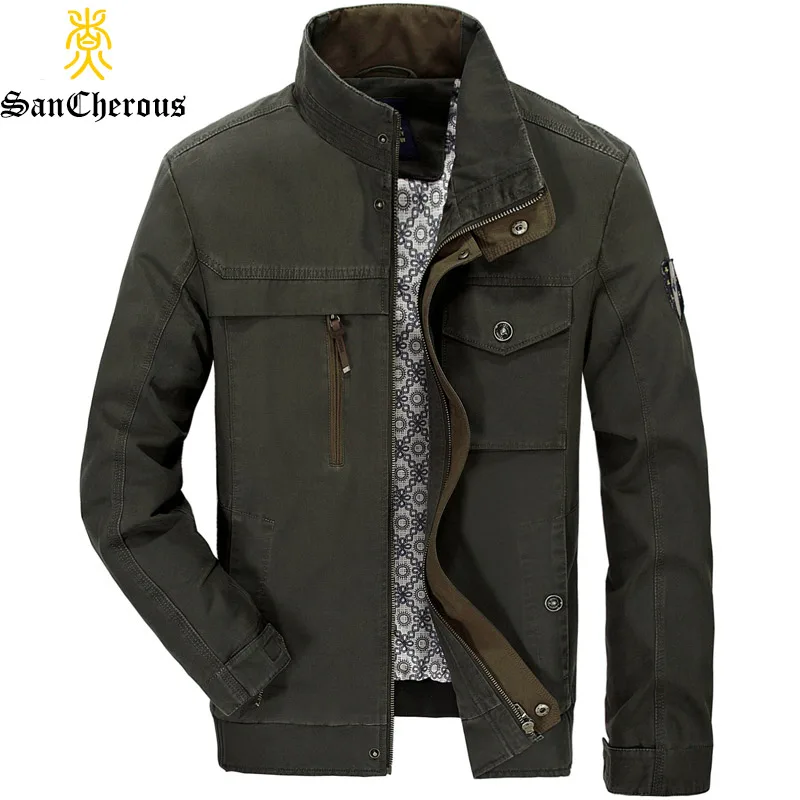 

2019 Spring Autumn Casual Cotton Men Jackets Autumn High Quality Classical Men Jackets Plus Size L-4XL