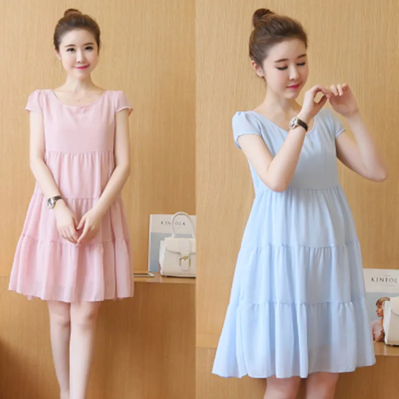 

New arrival summer Maternity lone Dress cute Maternity Dresses plus size cotton Clothes For Pregnant Women Clothing One Piece