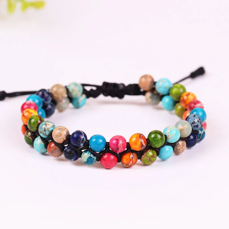 

7 Chakra Bracelet Healing Balance Bracelet Natural Stone Braided Bracelet For Men Wome Jewelry Yoga Beads Bracelets
