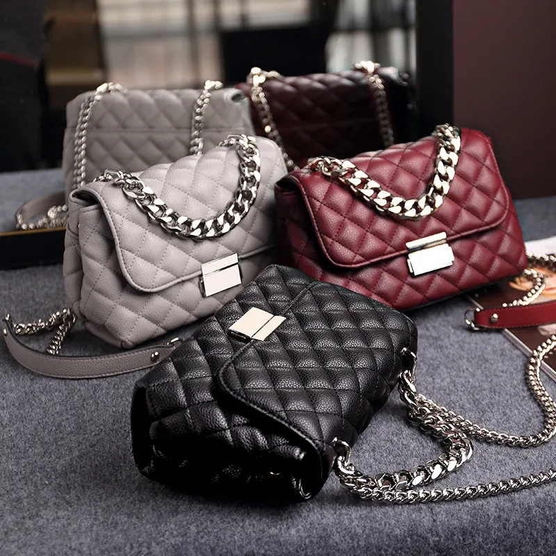  NIGEDU Messenger Bags women Chains Shoulder Bag Diamond lattice luxury handbags women bags designer - 32959886248