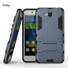 Case Huawei Y6 Pro Обложка Мягкая ТПУ & Light PC Case Для Huawei Y6 Pro Case Наслаждаться 5 Тонкий Телефон Coque Бизнес-Держатель Стенд