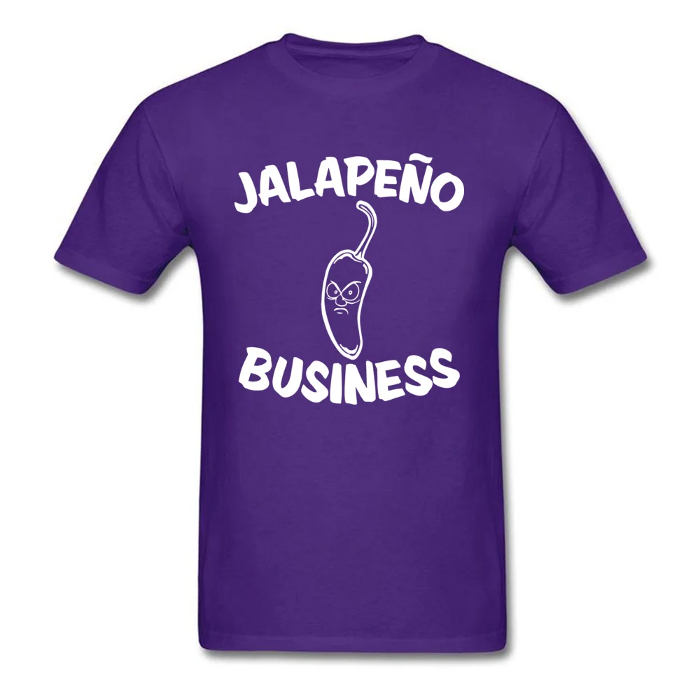 Jalapeno Business Printed Labor Day 100% Cotton Round Collar Men Tops Shirts Crazy T Shirt 2018 New Short Sleeve Tshirts Jalapeno Business purple