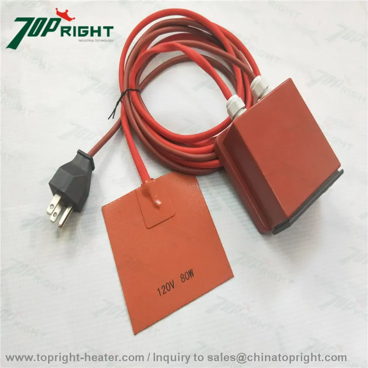 

120v80w silicone heat pad with digital PID controller heating for syrings
