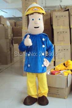 

cosplay costumes Fireman Sam Mascot costume Fancy Dress Adult size Free shipping