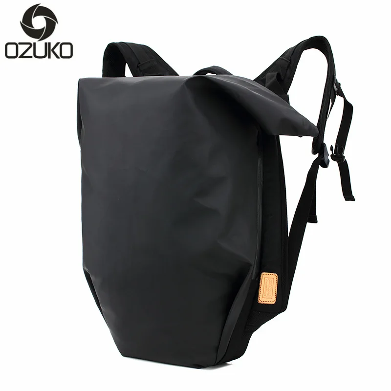

Ozuko New Waterproof Backpack Men's Casual Computer Backpack Student Creative Leisure Travel Backpack Anti Theft Backpack
