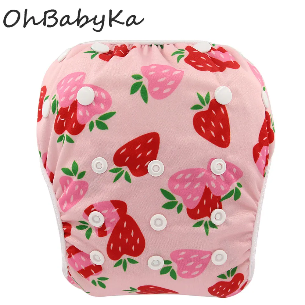 Детские многоразовые подгузники Ohbabyka 10 шт./лот с регулировкой размера для
