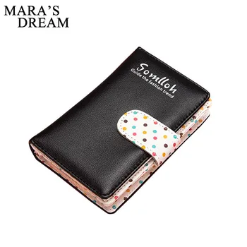

Mara's Dream Women Wallets 2019 New Luxury Brand Small Mini Coin Purse Hasp Card Holder Lady Wallet Hasp Female Leather Purses