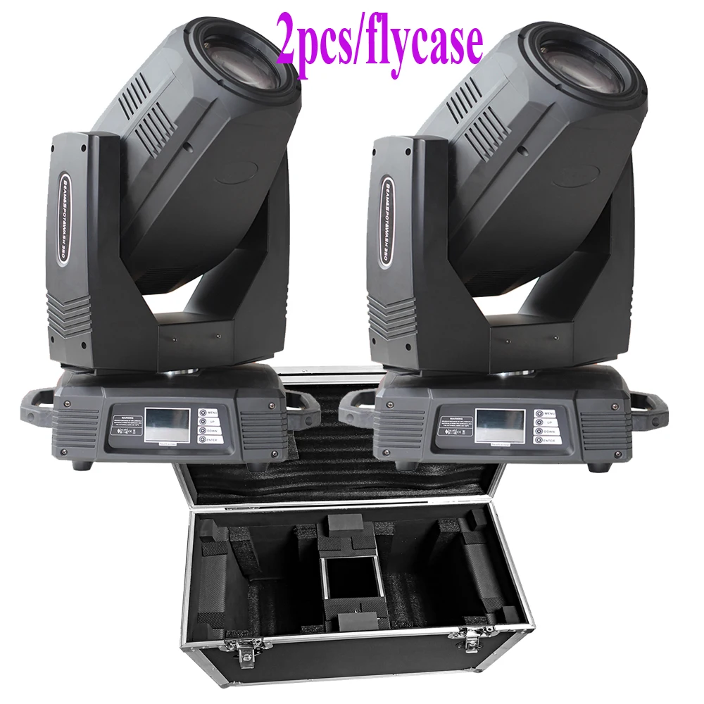 

LED Stage Light 2ppcs/Flycase 350W 7R Beam/Spot/Wash 3in1 Moving Head Light DJ Stage Light With Flight Case Tax Paid No Fee
