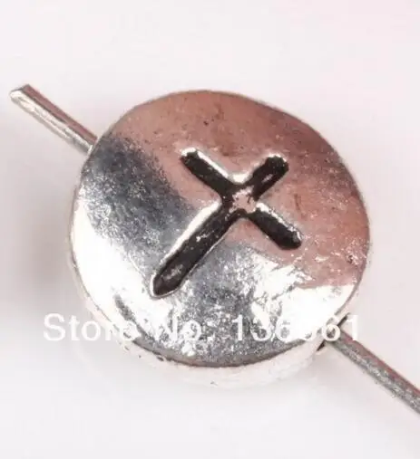 

Vintage Silver Oval Lantern Bail butterfly Cross Round Spacer Beads For Bracelet Necklace DIY Jewelry Accessories 10PCS Z2683
