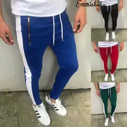 2019 Hirigin бренд США для мужчин спортивные штаны длинные мотобрюки спортивный костюм Фитнес тренировки джоггеры тренажерный зал