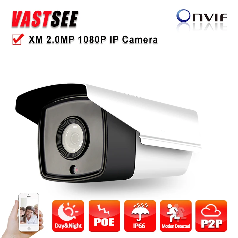 

Outdoor 1080P ip camera onvif POE outdoor SONY IMX322 4pcs array waterproof night vision CCTV security camera seguranca