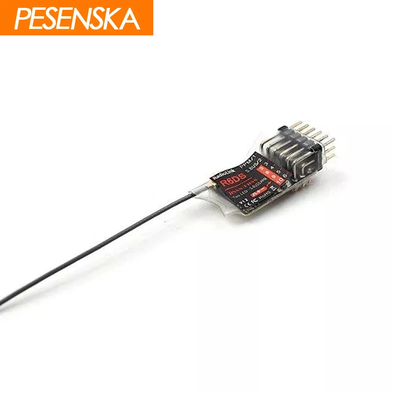 Pesenska оригинальный radiolink R6DS 2 4G 6CH PPM PWM SBUS Выход приемник спутникового приемника AT9