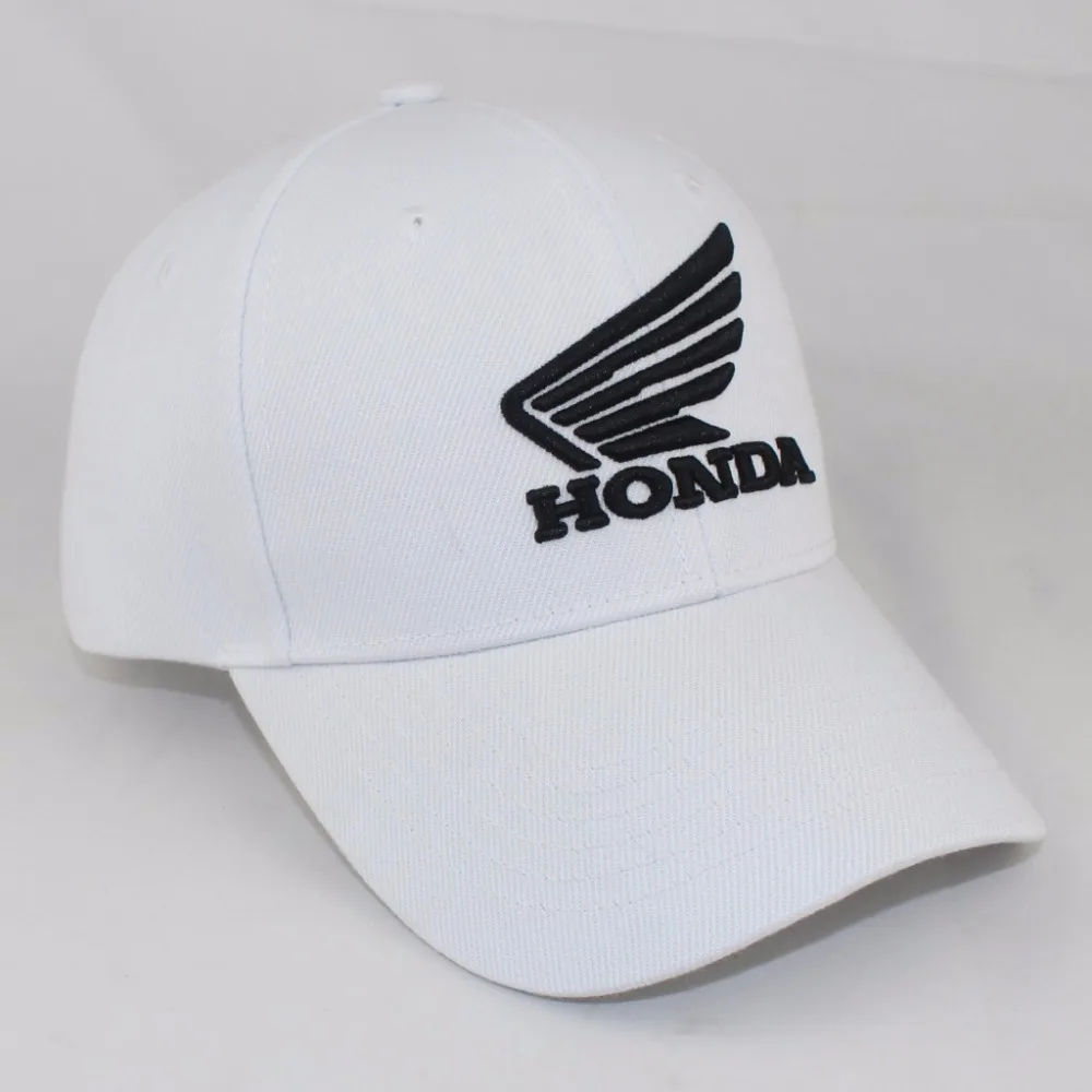 Регулируемая застежка автомобиля логотип бренда для женщин шляпа унисекс сплошной цвет белый 3D вышивка мотоциклетные гонки спортивная бейсболка для мужчин