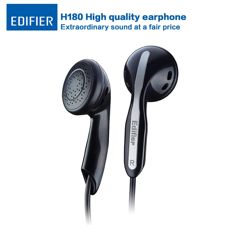 Edifier H180 In ear Earphones Hi Fi Stereo Headset Classic Earbud Style