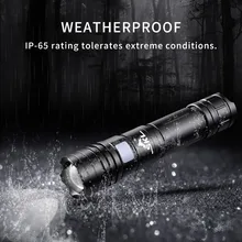 SKL Super Bright 800 Lumen IP65 Waterproof CREE L2 LED Rechargeable Flashlight 5 Modes Zoomable Torch for Camping Hiking Cycling