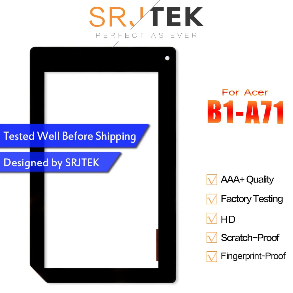 Srjtek 7 &quotдля Acer iconia tab B1-A71 B1 A71 сенсорный экран дигитайзер сенсорная панель для