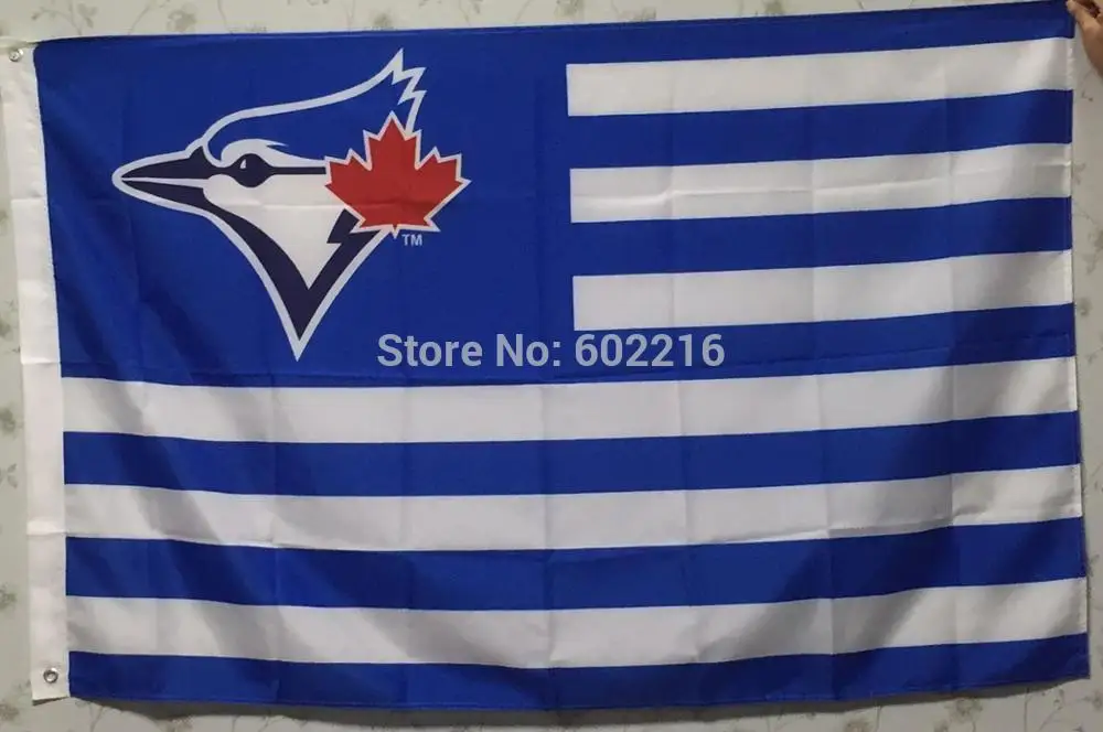 Toronto Blue Jays stripe Flag 3ft x 5ftin Flags, Banners & Accessories