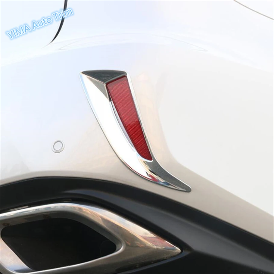 Lapetus стайлинга автомобилей задний хвост Fog свет лампы Накладка на молдинг ободок отделки 4 шт, пригодный для Lexus RX200t RX450h 2016 2017 2018 2019 ABS