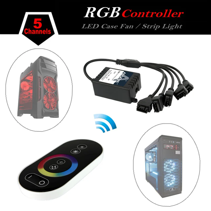 ALSEYE RGB LED fan controller, RGB LED case fan and RGB ...