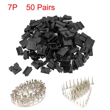 

Uxcell 50 Pairs 4P 7P Good Replacement Male Female JST-SM Housing Crimp Terminal Connector 2.54mm Pitch JST-SM Housing Connector