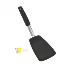 Силиконовая лопаточка Тернер термостойкая антипригарная кухонная утварь нескользящий инструмент для приготовления пищи