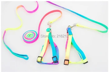 

colorful Adjustable Rope Pet Dog Puppy Cat Lead Leash Harness Walking Chest Strap